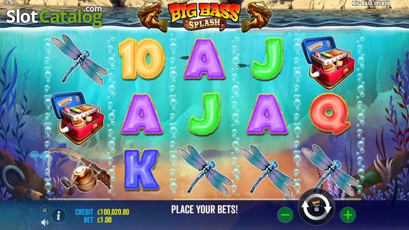Big Bass Splash slot od Pragmatic Play — widok rozgrywki